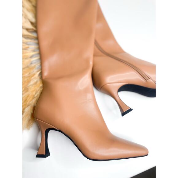 Jeffrey Campbell Tan Ankle Boots - Picture 3 of 10